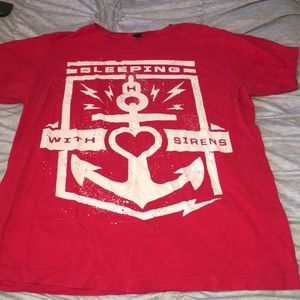 Red Sleeping With Sirens Tee